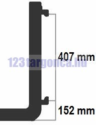 FEM2B targonca villa 100×40×1000 mm – 2. nézet