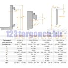 1600 mm hosszú targonca villa