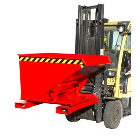   Targonca villára húzható 3 irányban üríthető konténer, 0,75 és 1 tonna teherbírással