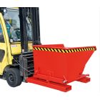 3 irányban dönthető fémreszelék tartály, 0.75-1 tonna teherbírással