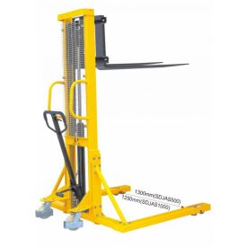 BSDJ-AS-1000 1 tonna 1600 mm támasztólábbal hidraulikus kézi raklapemelő Terpesztargonca 1000 kg teh