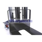 BSDJ-1020 1 tonna 2 méter hidraulikus kézi raklapemelő targonca 1000 kg teherbírás 2000 mm emelés.