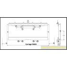 targonca oldalmozgató FEM2 villakocsira 2,5 tonnáig 1000mm széles