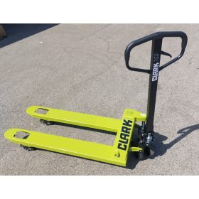 CJ25 sárga béka a szabadban – raklapemelő béka 2500 kg poliuretán dupla görgő