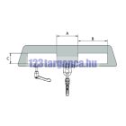 Daruhorog 2 targonca villára rögzíthető 2500 kg teherbírású, horganyzott kivitel