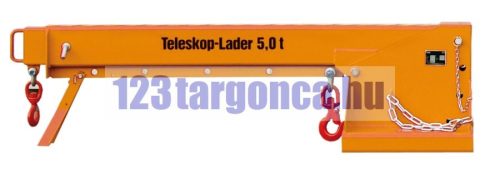 Teleszkópos darukar két villára – 2. nézet