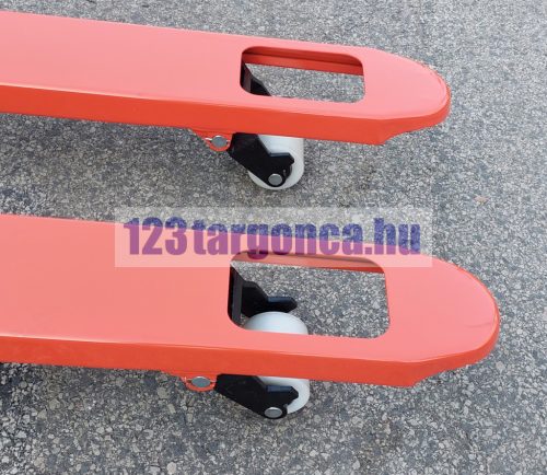 HPT-A20 villavégei felülről, szimpla fehér nylon villagörgőkkel
