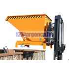 Dönthető, üríthető tároló edény 0,3 - 2,1 m3 között 4000 kg teherbírással.