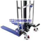 400 kg teherbírás, 1300 mm emelés. Emelőasztal, hidraulikus kézi magasemelő 400 kg teherbírás, 1300 mm emelés