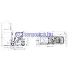 FB20R LI-ION akkumulátoros elektromos targonca 2-2.5t teherbírással