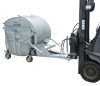 Hidraulikus konténer döntő-ürítő – hulladéktároló konténer ürítő adapter 1100 literes, 600 kg