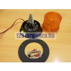 Ledes sárga biztonsági villogó 12V-110V LED megkülönböztető jelzés