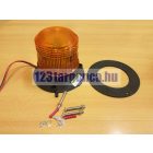 Ledes sárga biztonsági villogó 12V-110V LED megkülönböztető jelzés