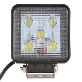 Szögletes LED fényszóró öt LED-del és tartókengyellel – LED fényszóró 15 W szögletes