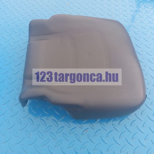 M0118 ülőlap ferde oldalnézetből, sötétszürke borítással