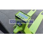 Mérleges raklapmozgató, kézi raklapemelő targonca mérleggel 2000 kg teherbírás, digitális kijelző 1 