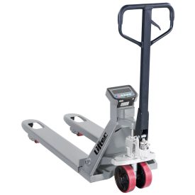 Mérleges raklapmozgató, kézi raklapemelő targonca mérleggel 2000 kg teherbírás, digitális kijelző 1 