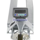 Mérleges raklapmozgató, kézi raklapemelő targonca mérleggel 2000 kg teherbírás, digitális kijelző 1 