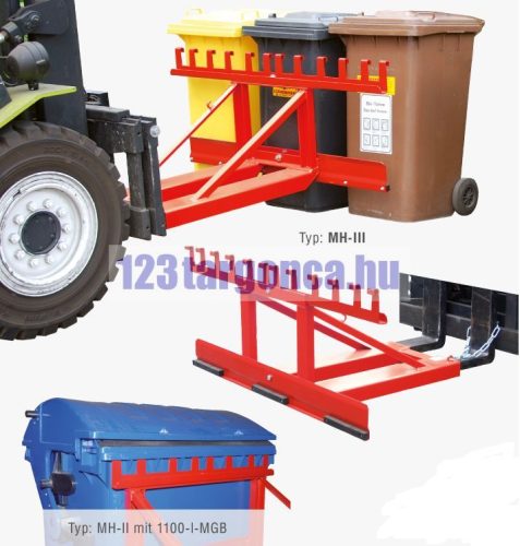 MGB konténer emelő adapter – 2. nézet
