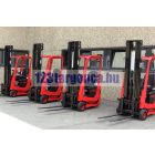 Mariotti Mycros 8C-13 elektromos mini targonca - sokoldalú kisméretű targonca. 800-1300 kg teherbírás, 2900-5700 mm emelési magasság, oldalmozgató