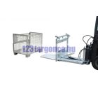 Rácsos tároló konténer ürítő - mechanikus adapter