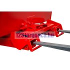 Targonca villára húzható automata dönthető konténer, 1 - 1,5 tonna teherbírással