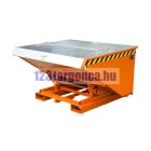 Targonca villára húzható automata dönthető konténer, 1 - 1,5 tonna teherbírással