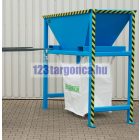 Lábakon álló Big-bag zsák töltő villára húzható targonca adapter 