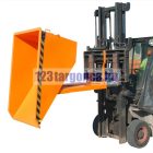 Targonca villára húzható extra alacsony MINI borítható, dönthető konténer, billencs, 0,75-1,5 tonna teherbírással