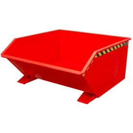   Targonca villára húzható alacsony borítható, dönthető konténer, billencs, 0,3-2 tonna teherbírással