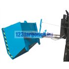 Targonca villára húzható alacsony borítható, dönthető konténer, billencs, 0,3-2 tonna teherbírással