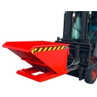 Targonca villára húzható, alacsony ollós döntésű konténer, 0,75 - 1,5 tonna teherbírással