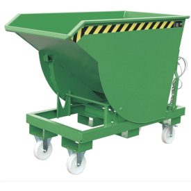   Targonca villára húzható ipari borítható, dönthető konténer, 1,5-3 tonna teherbírással