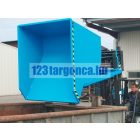 Targonca villára húzható ipari borítható, dönthető konténer, 1,5-3 tonna teherbírással