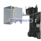 Targonca villára húzható, vontató vonatra csatlakoztatható konténer, csille, 0,75-1 tonna teherbírással