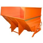 Targonca villára húzható, nagy térfgatú (2-5 m3) dönthető ipari billencs, 2,5 tonna teherbírással