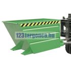 Targonca villára húzható dönthető konténer új karkioldó mechanizmussal, 0,75-1,5 tonna teherbírással