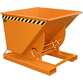   Targonca villára húzható borítható, dönthető konténer, 1 tonna teherbírással