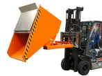  Targonca villára húzható kompakt előre gördülő konténer, 0,75 és 1,5 tonna teherbírással