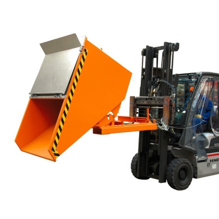 Targonca villára húzható kompakt előre gördülő konténer, 0,75 és 1,5 tonna teherbírással