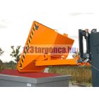 Targonca villára húzható kompakt előre gördülő konténer, 0,75 és 1,5 tonna teherbírással