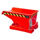 Targonca villára húzható MINI előre gördülő konténer, 0,75 tonna teherbírással