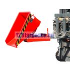 Targonca villára húzható MINI előre gördülő konténer, 0,75 tonna teherbírással