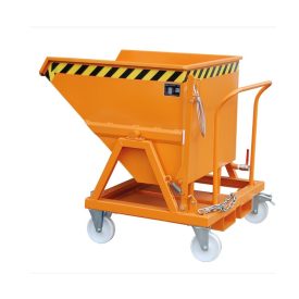   Targonca villára húzható fémreszelék tartály, 1 tonna teherbírással