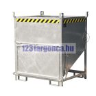 Gabonatároló siló konténer, targonca villára húzható 750-1500 kg teherbírással