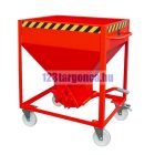 Gabonatároló siló konténer, targonca villára húzható 375-600 liter