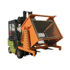   Targonca villára húzható gitterbox ipari ürítő adapter egyedi méretezéssel KGM