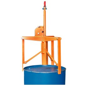   3 pontos daruzható hordófogó adapter 60-220 literes álló pozíciójú műanyag és acél hordókhoz