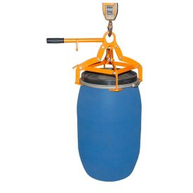   4 pontos daruzható hordófogó adapter 120-220 literes álló pozíciójú műanyag és acél hordókhoz