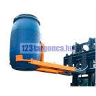 Hordófogó targonca adapter 1-2 db 120-220 literes műanyag hordóhoz